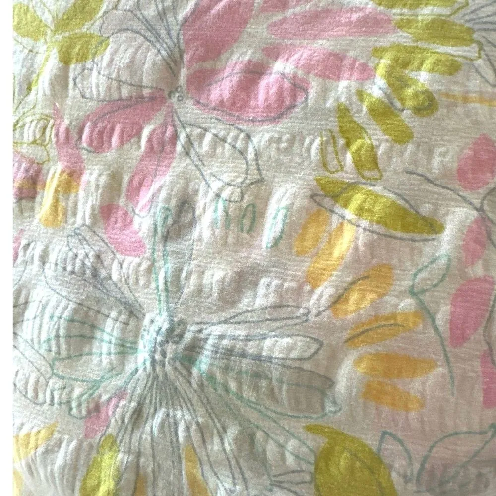 Vintage House Dress Robe Housecoat Pastel Floral Zip Leisure Life Size Medium White - Image 4