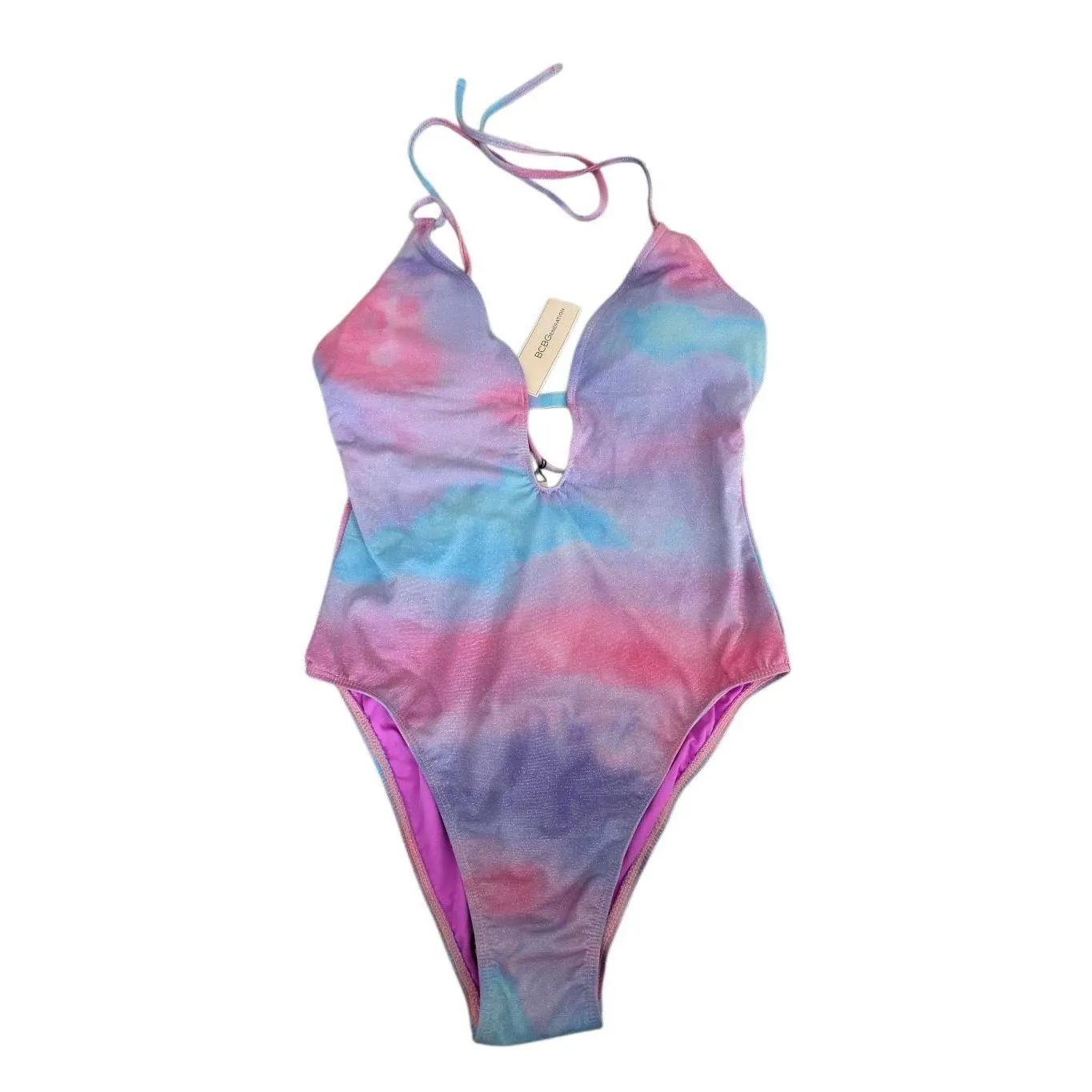 Bcbgeneration Womens Cloud Nine Keyhole One-Piece Swimsuit Size Medium NEW - Image 2