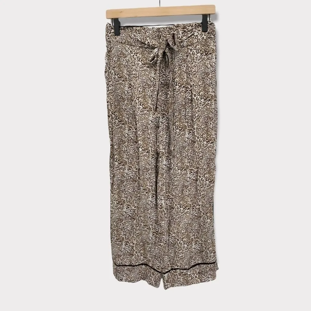 NWT Heartloom Wide Leg Drawstring Animal Print Pants  Size Small - Image 2