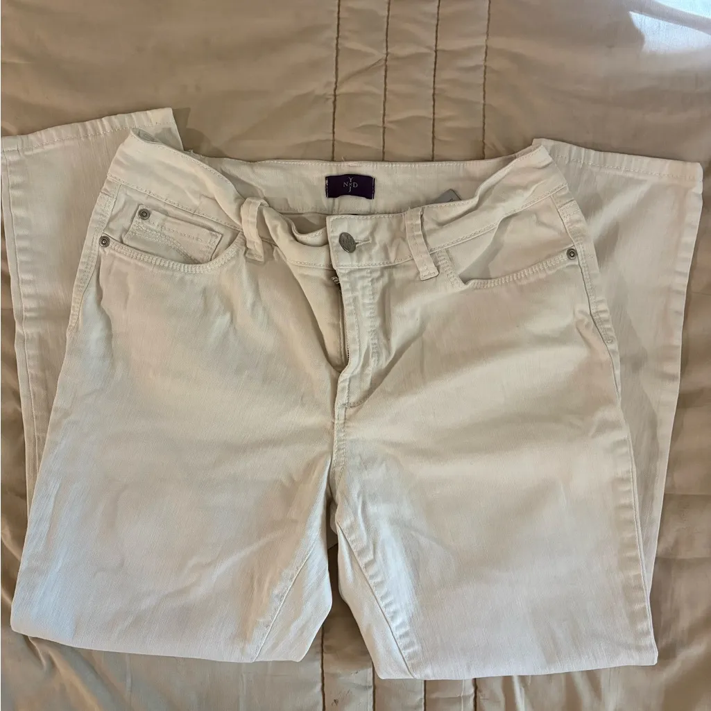 NYDJ Women's Straight Leg Cream Jeans - Image 2