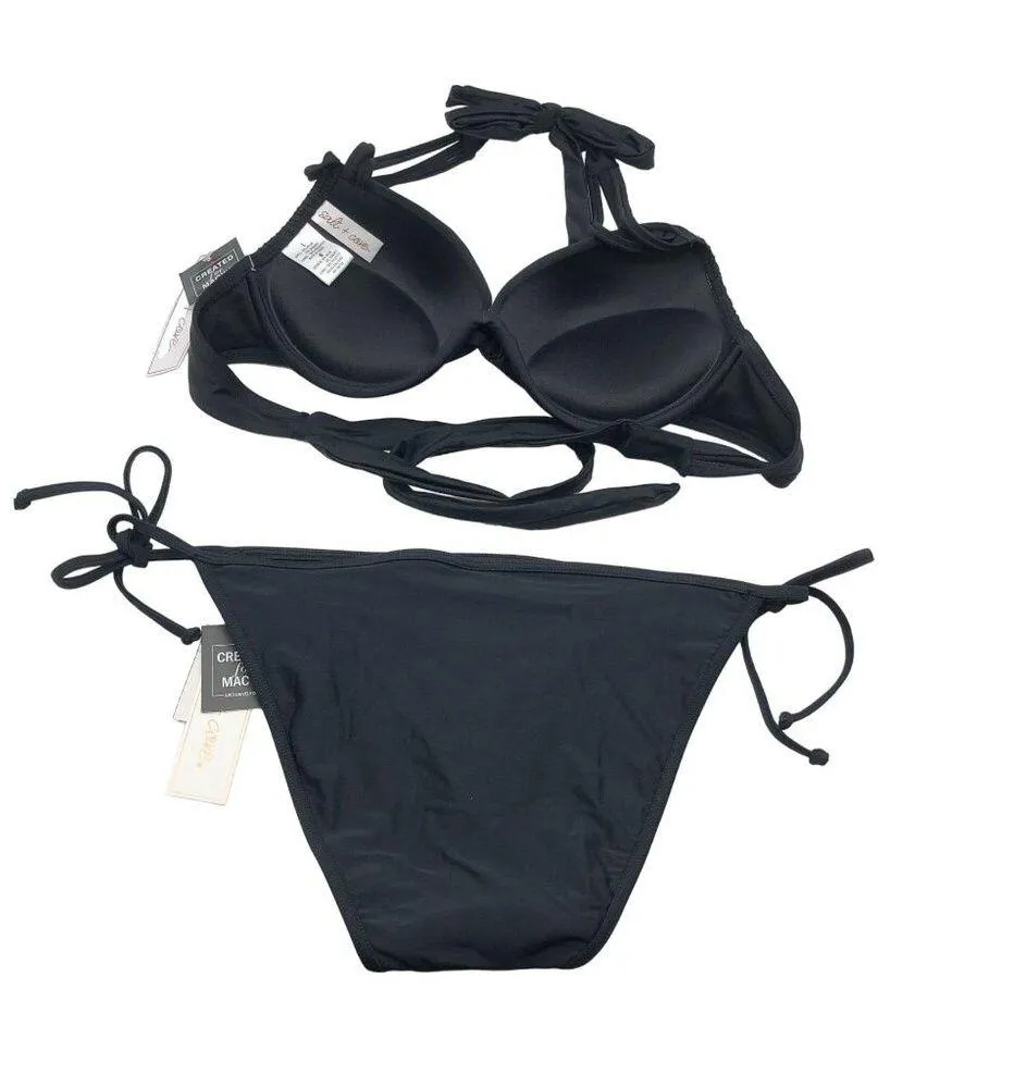 Salt + Cove Bikini Set Juniors' Strappy Underwire Push - Image 2