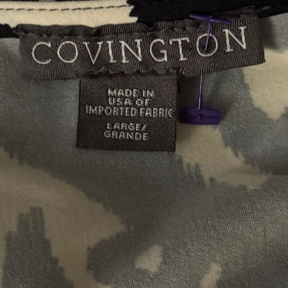 Covington Black and Brown Dolman Sleeve Dress - Image 3