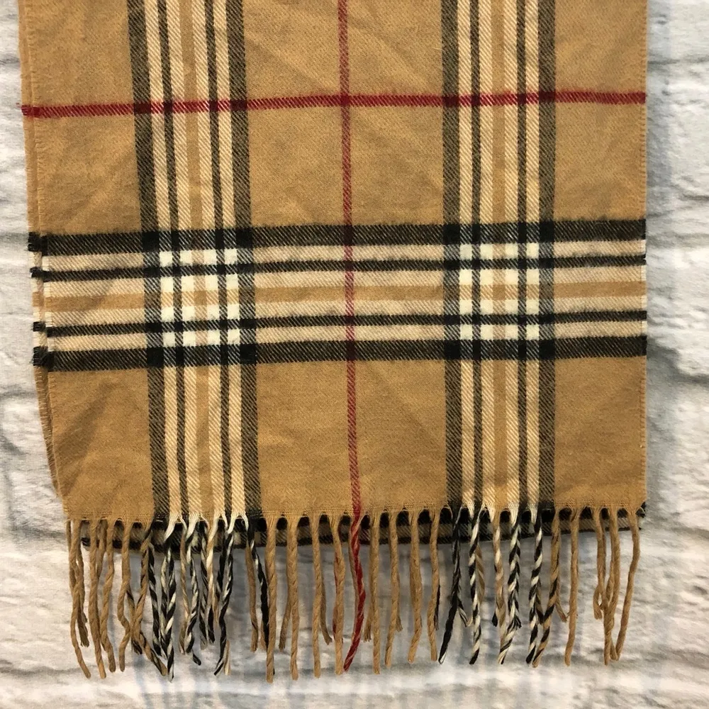 Cashmink V.RASS Plaid 68x11 100% Acrylic Scarf Brown - Image 8