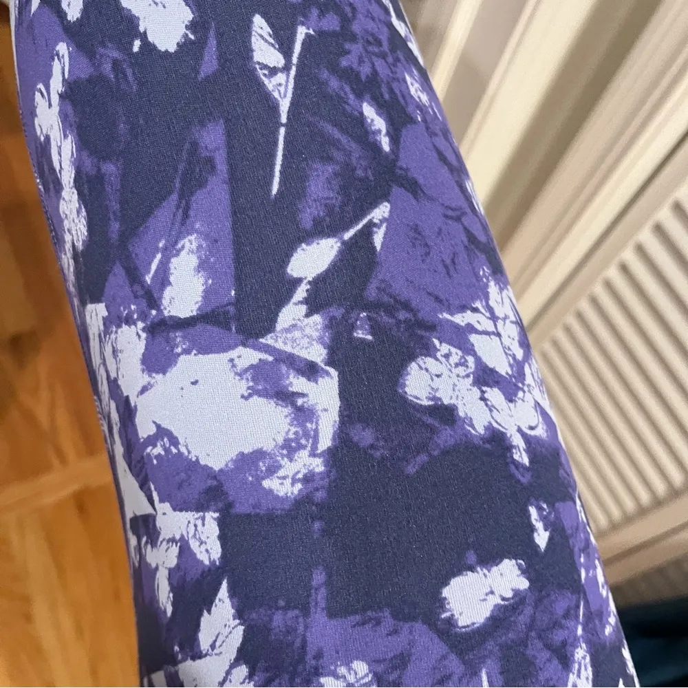 NWOT Ivivva Lululemon align butter soft navy purple printed high rise leggings - Image 6