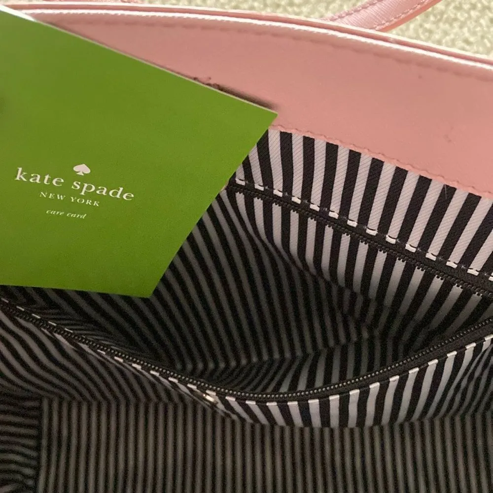 NEW Kate Spade Cedar Street Perforated Taylor Bag Handbag Texture Pink 2014 NWT - Image 10