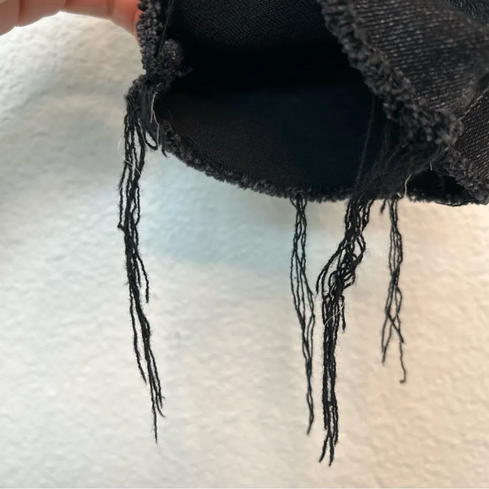 Mother Looker Ankle Fray jeans Night Hawk 27 Black - Image 11