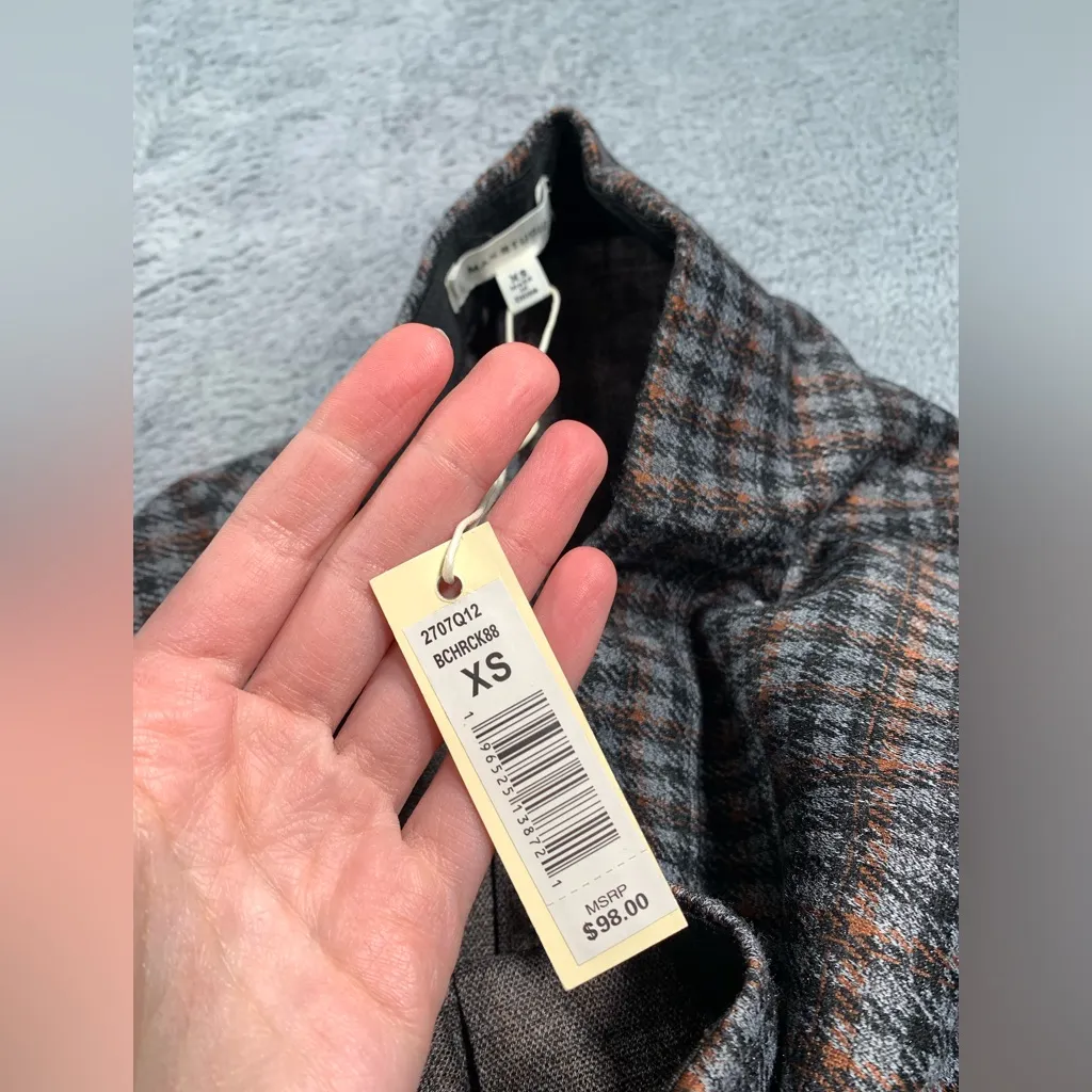 Max Studio  pleated plaid skirt XS NWT - Image 6