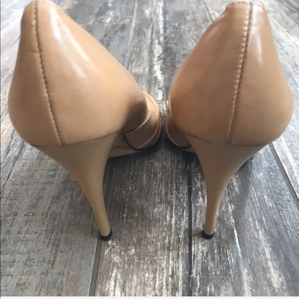 Vintage STEVEN by Steve Madden embellished open toe leather heels size 8.5 - Image 5