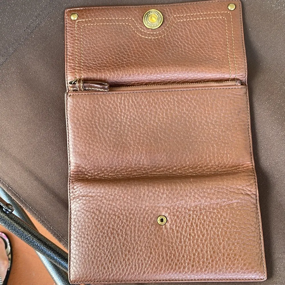 Coach leather Brown long Wallet, Established 1941 with a check holder - Image 10