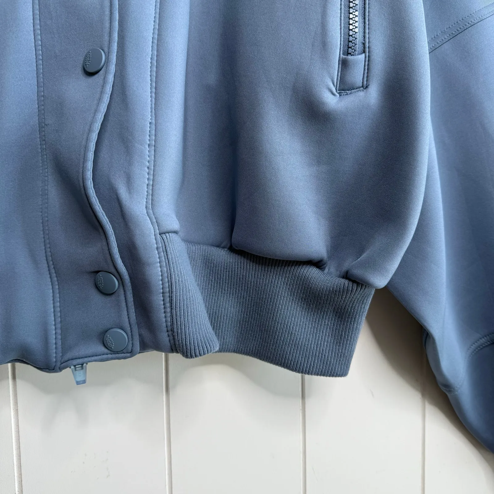 Free People jacket bomber utility activewear XL zip-up - Image 5