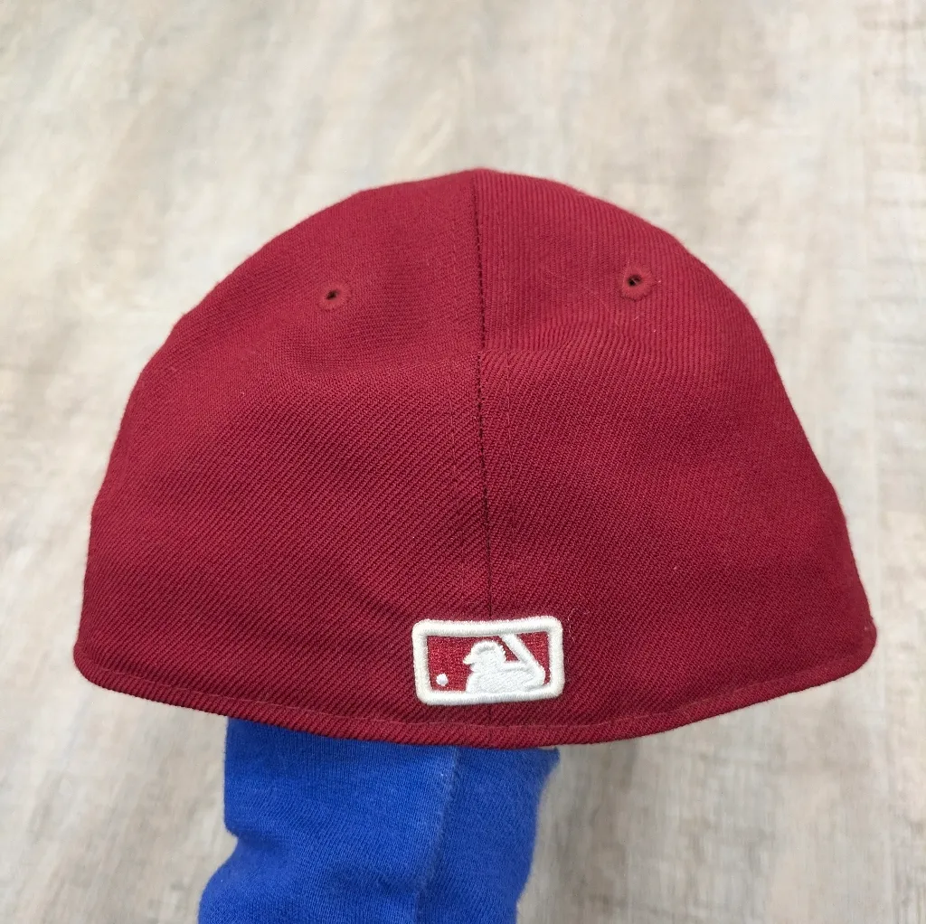 MLB New York Mets New Era Maroon 59Fifty Fitted Cap Size 7¼ Red - Image 3