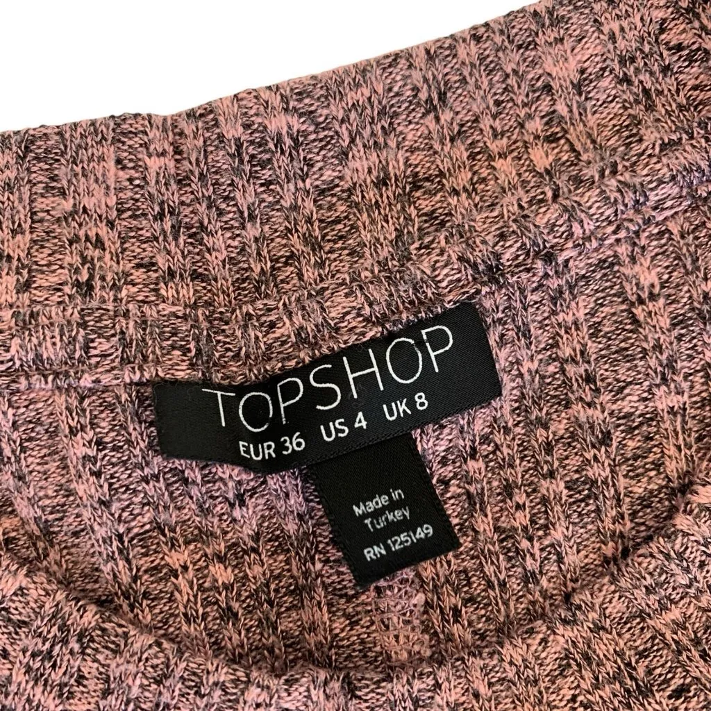 Topshop Dress 4 Pink Long Sleeve Stretch‎ Bodycon Casual Party Workwear - Image 3