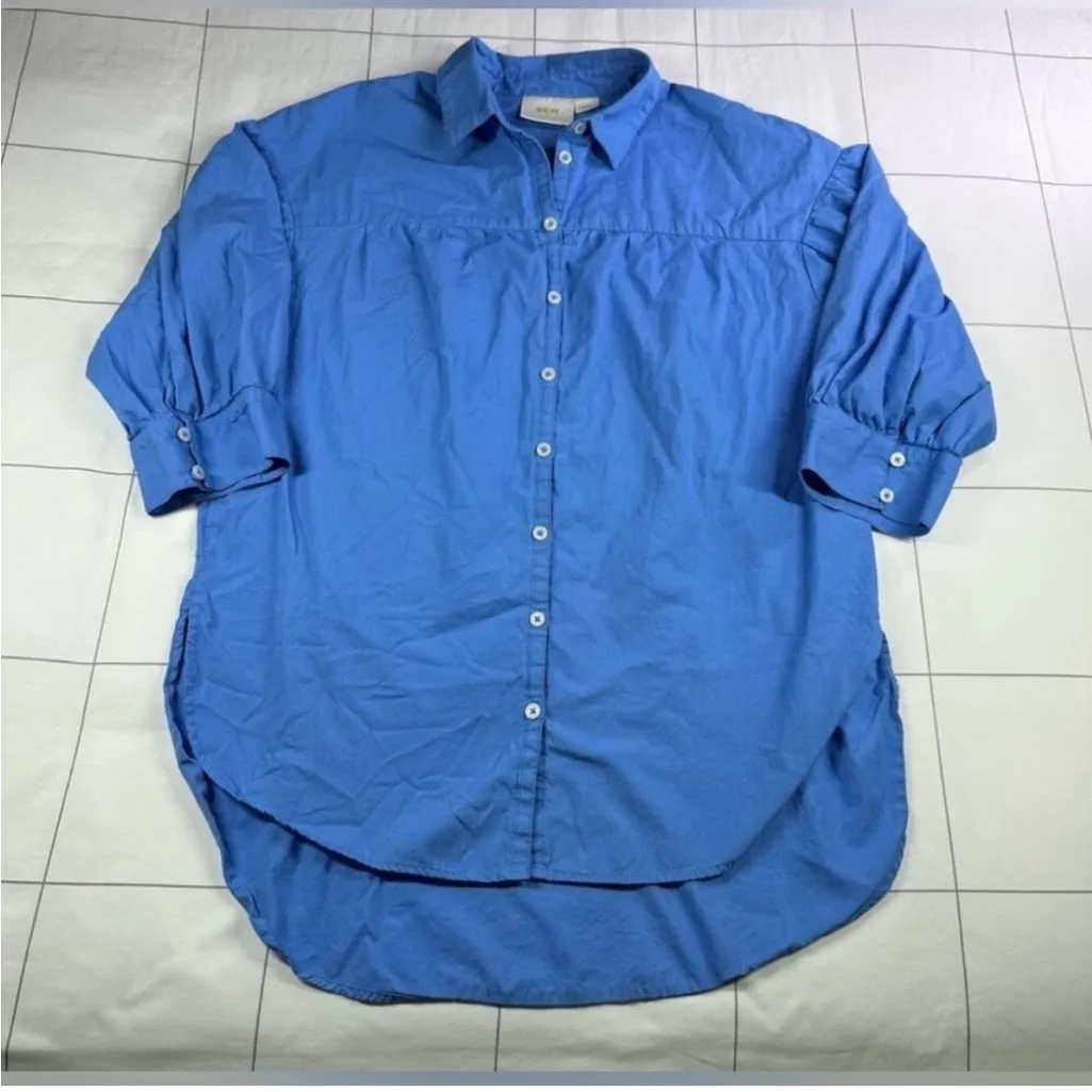 Anthropologie Blue Button Down Shirt - Image 4