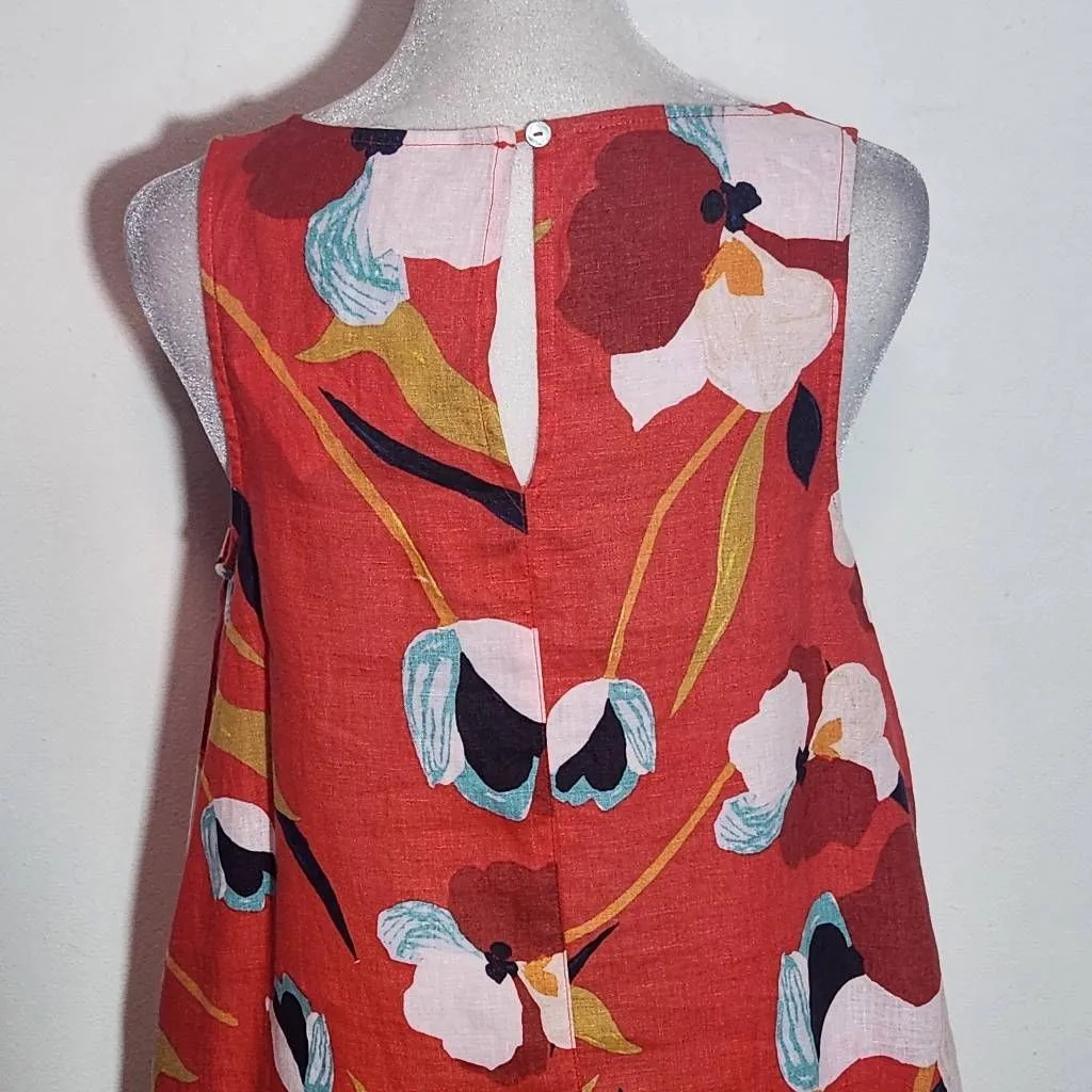 Sigrid Olsen Colorful Floral Linen Dress NWT XS Colorful Linen Dress - Image 6