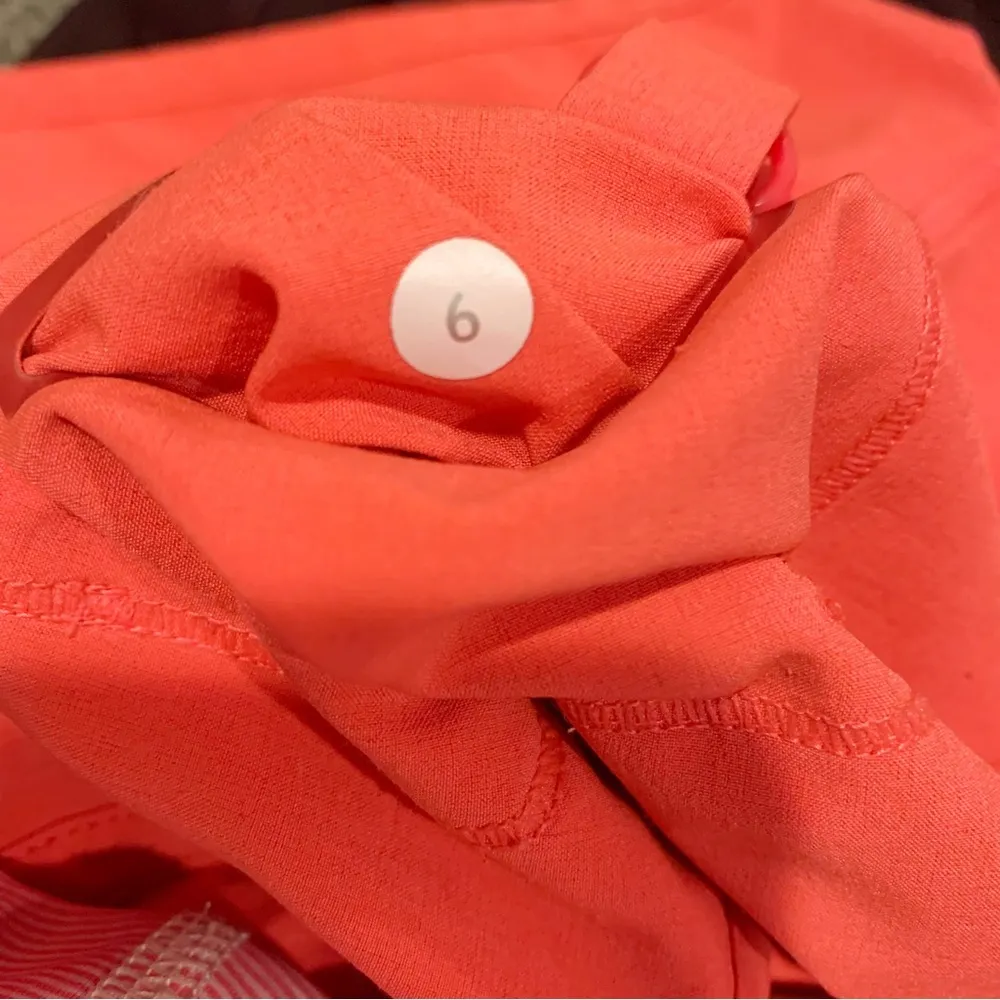 Lululemon Salmon Pink Rollover Shorts 6 - Image 5