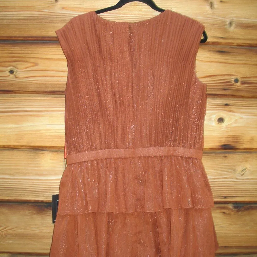 Mac Duggal 49287 Womens Sparkle Ruffle Layered Maxi Gown Dress - Image 11