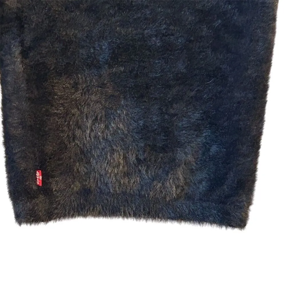 Levi's Women's Black Fuzzy Pullover Sweater Size S Long Sleeve - Image 8