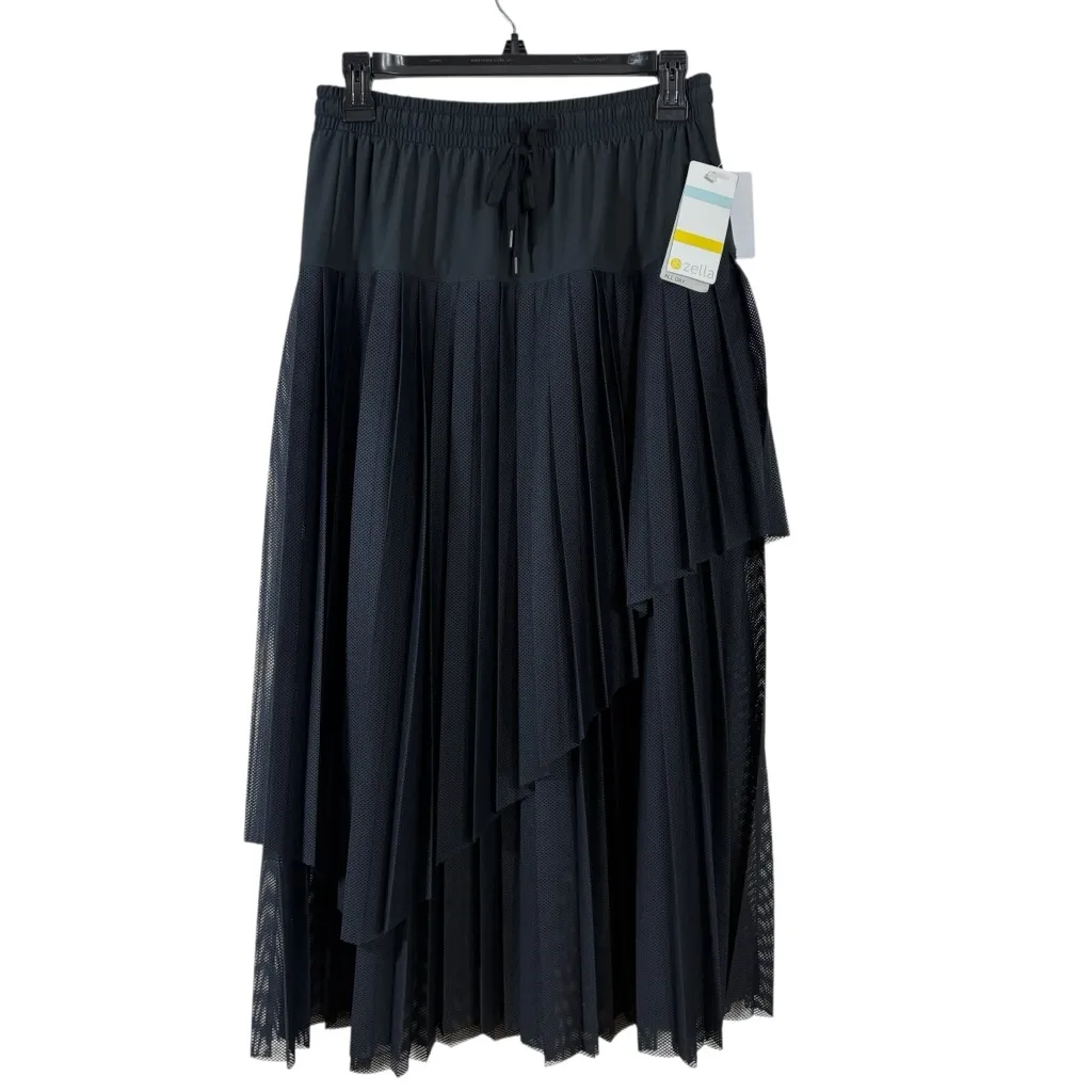 ZELLA NEW! black asymmetric overlay sporty midi dress S - Image 2