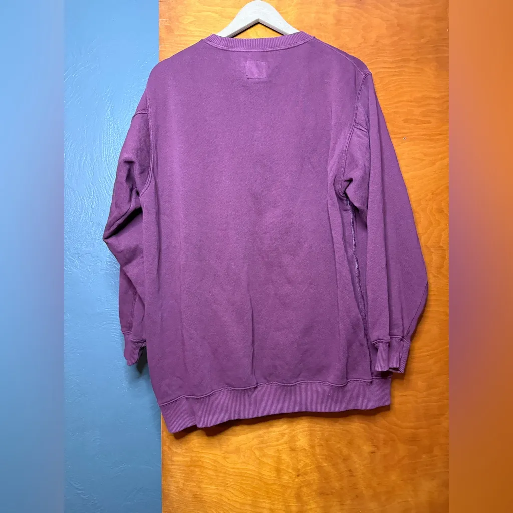 Aerie Maroon Oversized Sweatshirt - Image 2