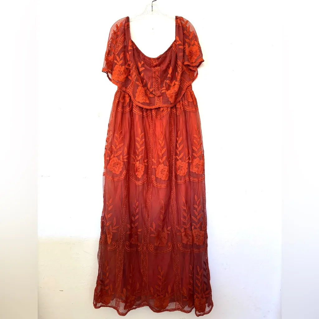 Baltic Born Leon dress maxi lace off shoulder sz 3xl new without tags - Image 2