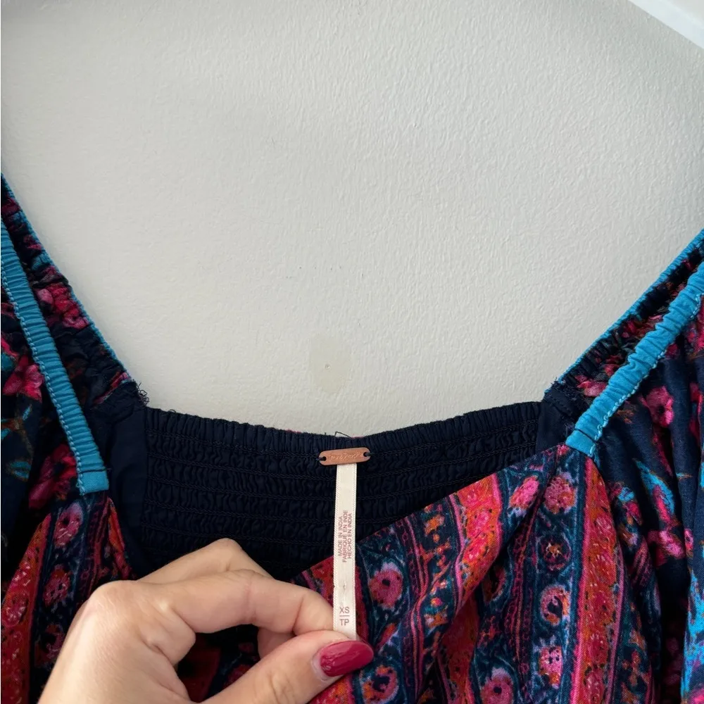 FREE PEOPLE Endless Afternoon Mini Dress in Midnight Combo XS - Image 9