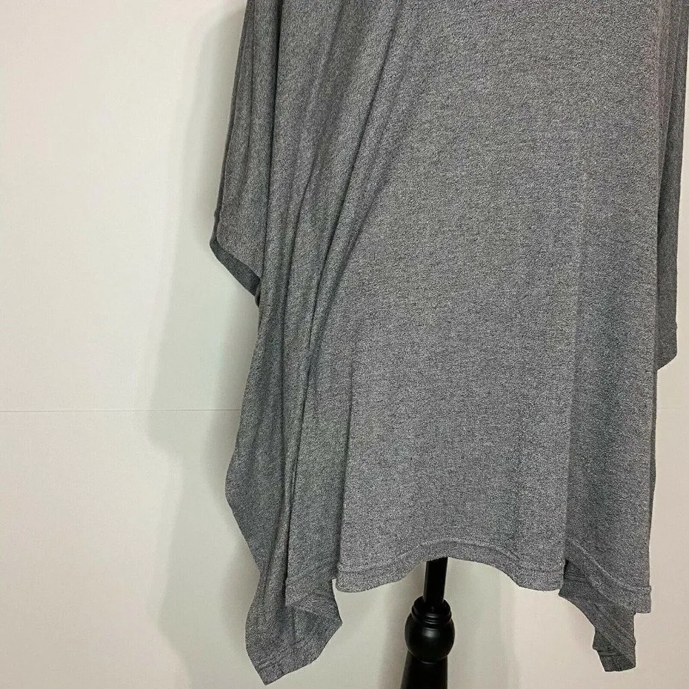 Natori Small Dressy Draped Cowl Neck Blouse/Top Poncho Sz Small Gray - Image 3
