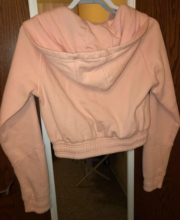 Gymshark Pink Crop Sweatshirt - Image 2