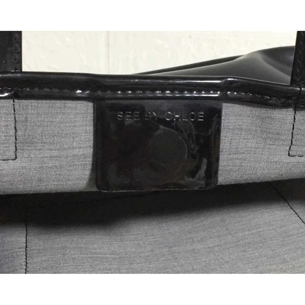NWT See By Chloe Black Structured Tote with Modern Aesthetic - Image 9