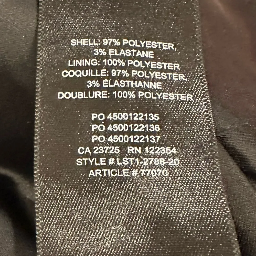 🔵 SALE 3/$25 BABATON x ARITZIA SATIN BLACK GOTH ADJUSTABLE STRAP BRA TOP XXS - Image 7