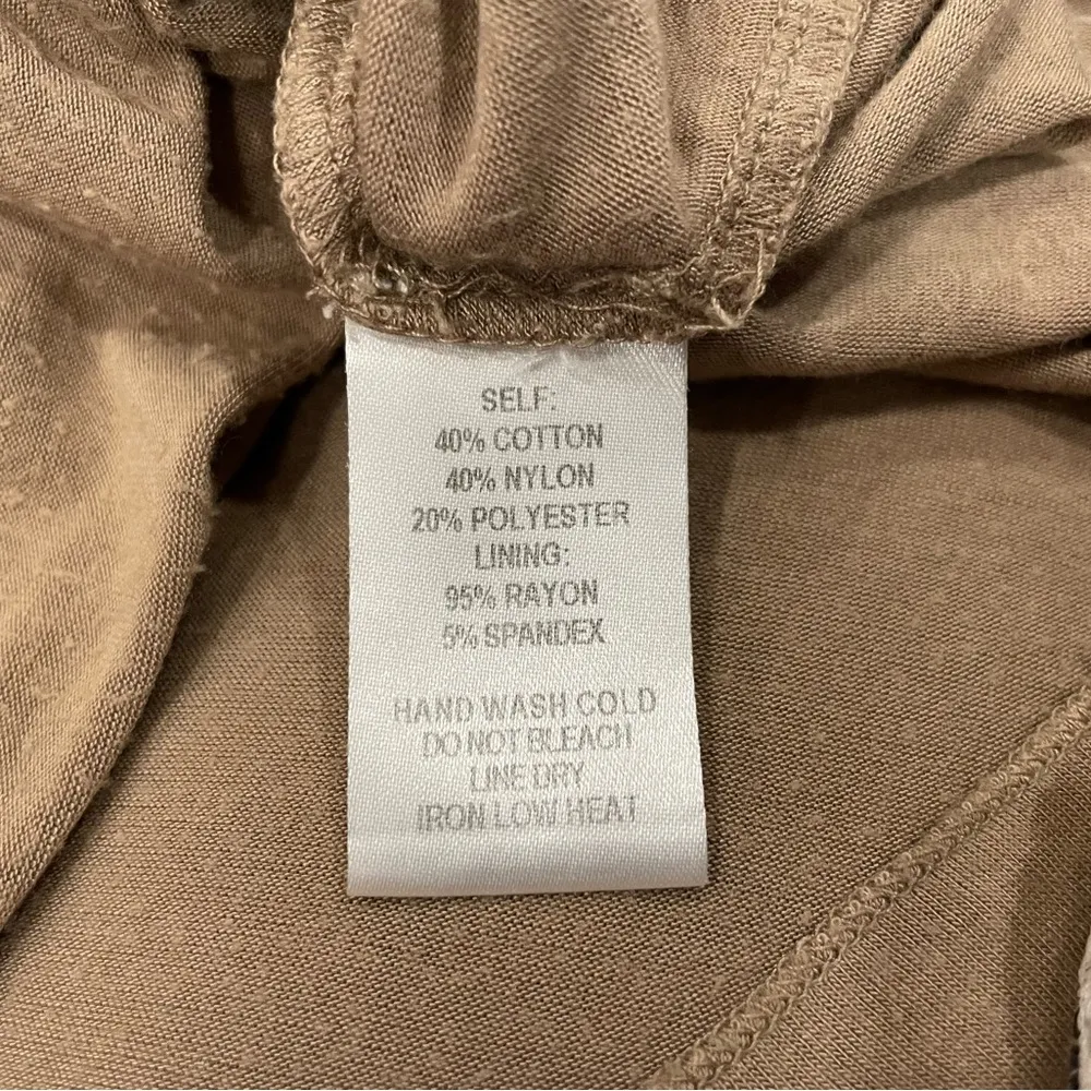 Beige Lace Short Sleeve Dress Small S - Image 6