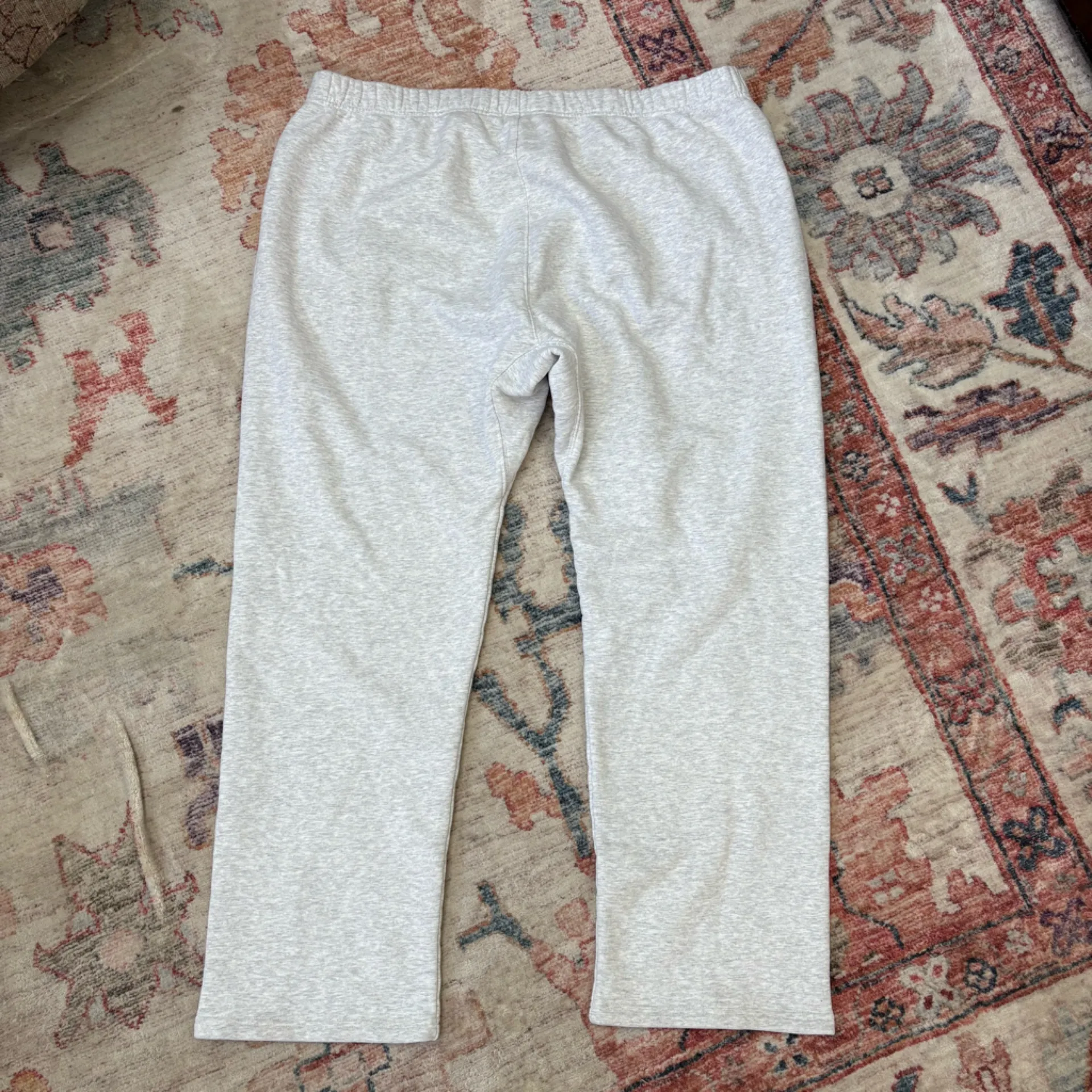Khy by Kylie Jenner Fleece Straight Leg Pant Light Heather Gray Sweatpants XL - Image 6
