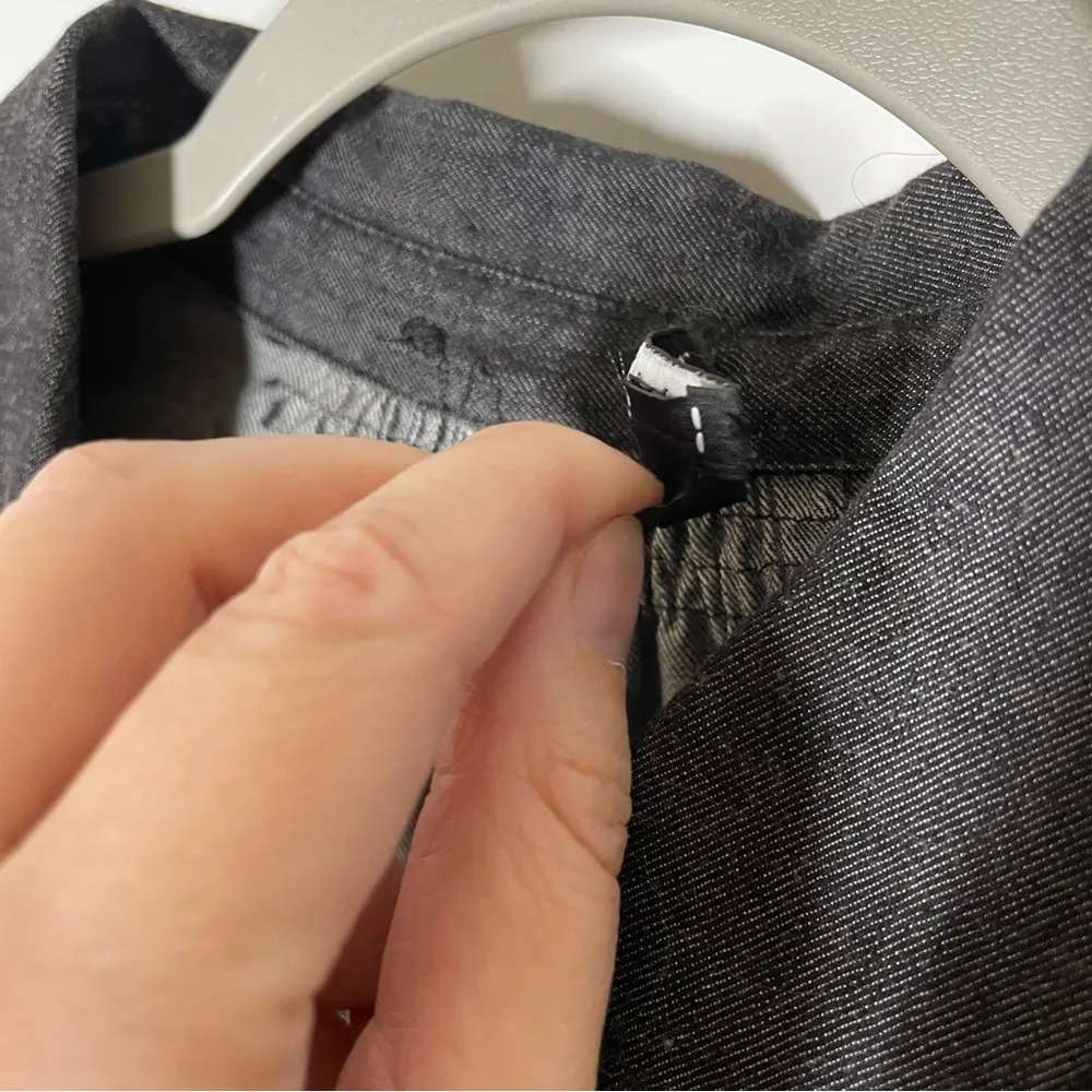 Theory Cotton Silk Blend Button Front Belted Shirt Size Small - Image 3