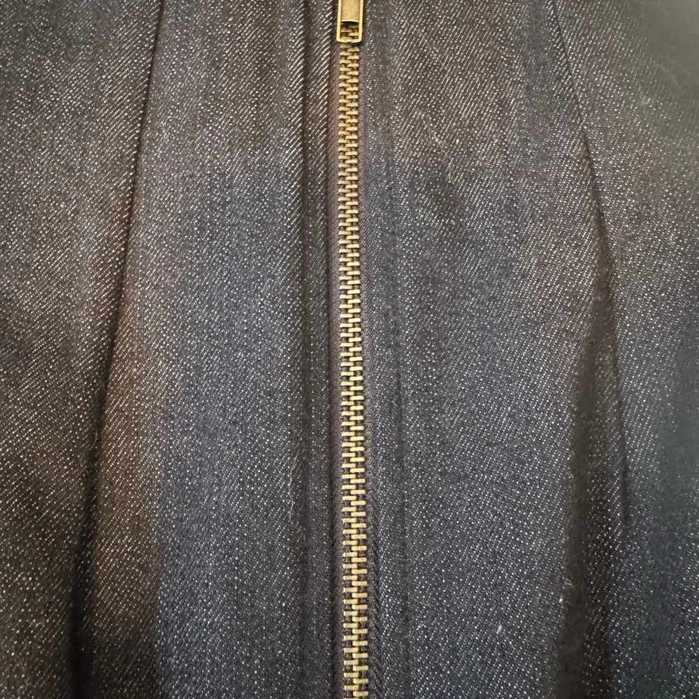 Urban Renewal Blue  Midi Pencil Skirt with Slit for Work - Image 3