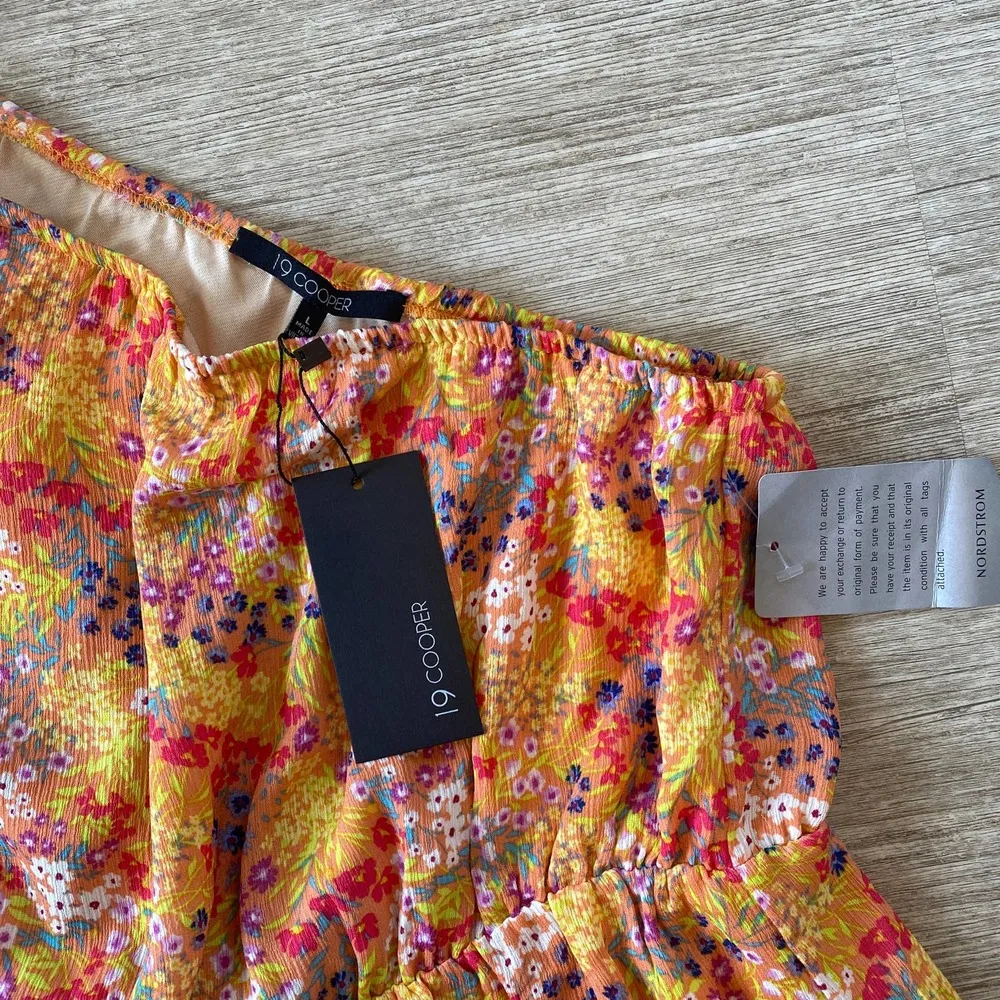 NWT Women’s 19 Cooper One Shoulder Floral Cutout Printed Dress Size Large - Image 4