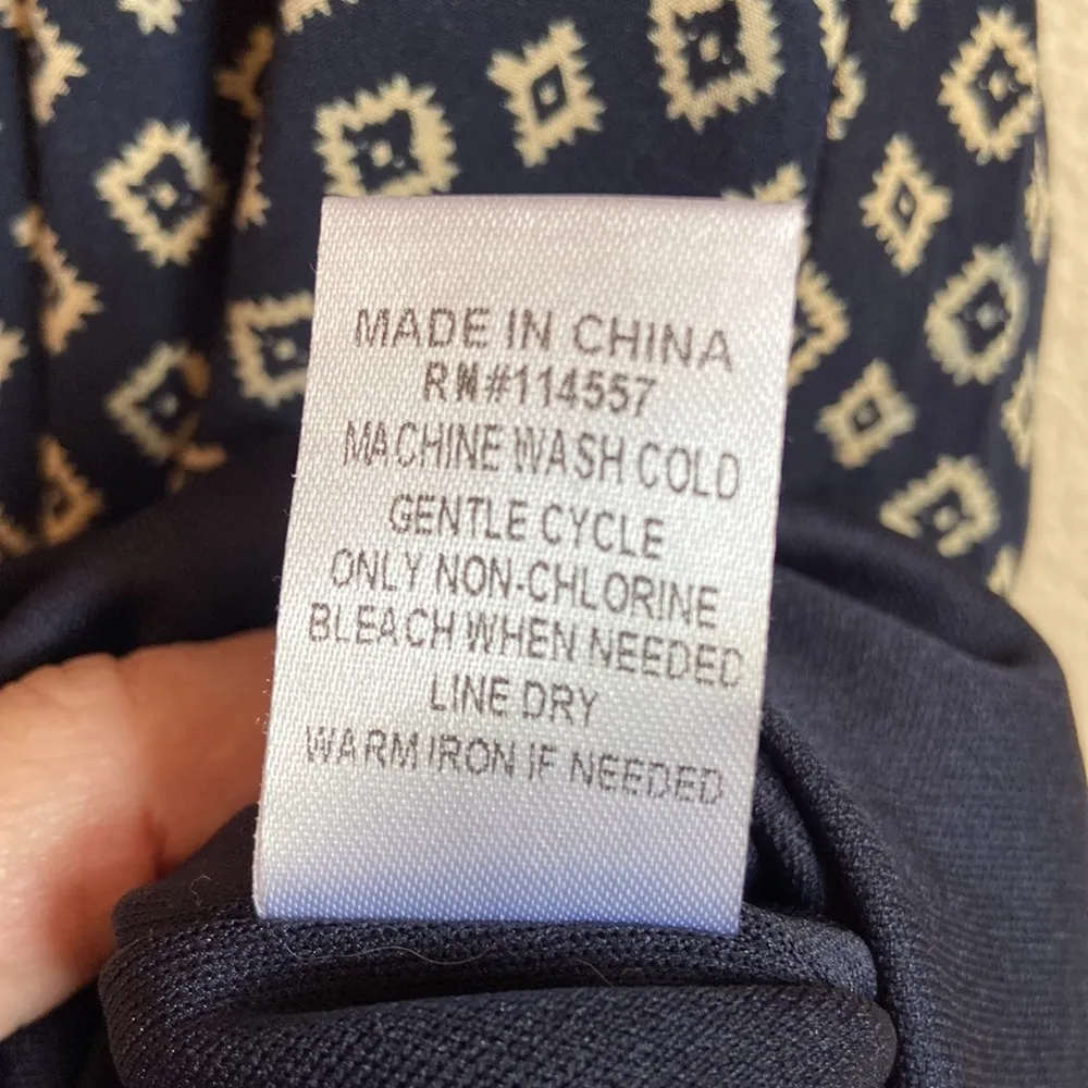 THML Size Small Sleeveless Embroidered High-Neck Knee Length Boho Shift Dress - Image 11