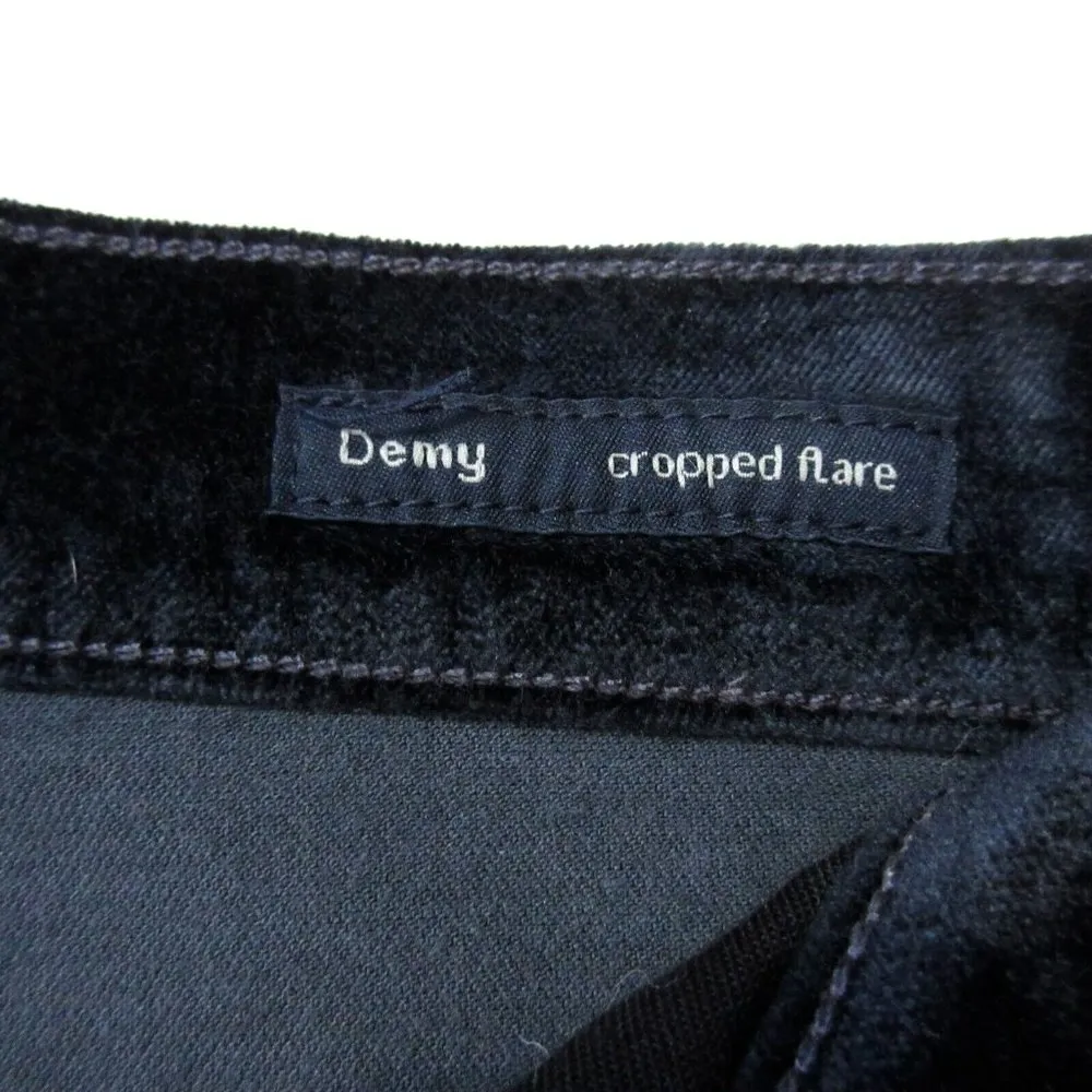 NWT Citizens Of Humanity Demy Cropped Flare in Slate Stretch Velvet Pants 25 - Image 5