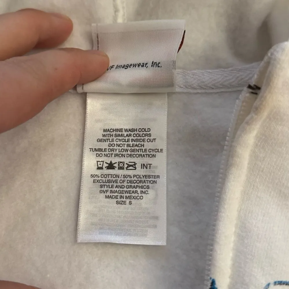 Harley Davidson White Zip Up Hoodie Sweatshirt Women’s Small - Image 3