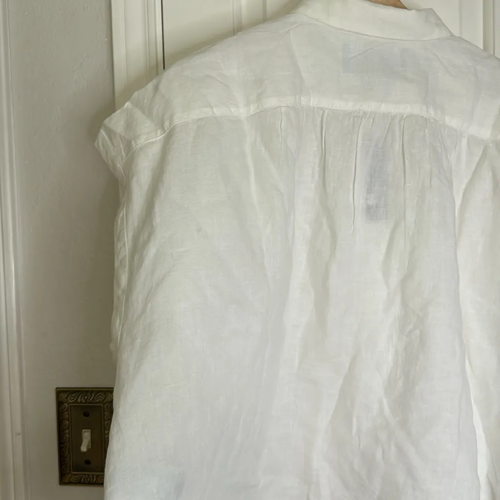 J.crew Baird McNutt Irish linen new capitaine oversized button down - Image 10