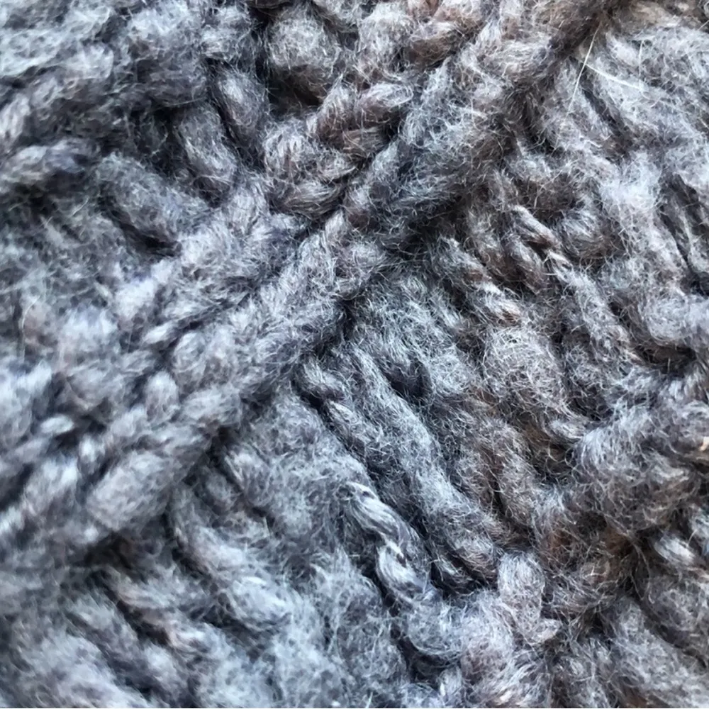 Purple or Gray Chunky Knit Oversized Sweater in Small - Image 4