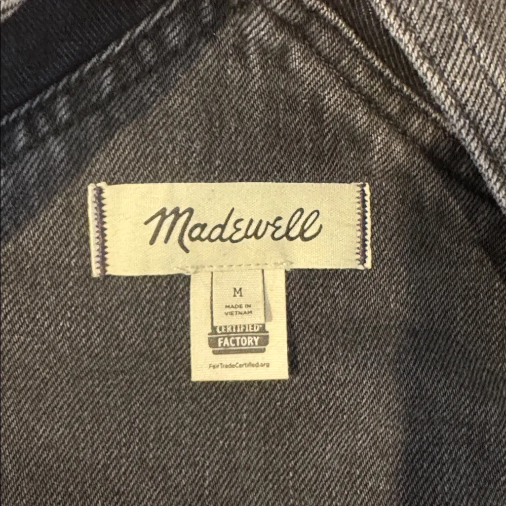 Madewell Denim Oversized Carpenter Overalls Size M - Image 7