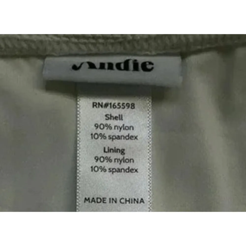 NWT Andie Swim The Bikini Ribbed Bottom Medium Coverage Low Rise M Coco White - Image 11