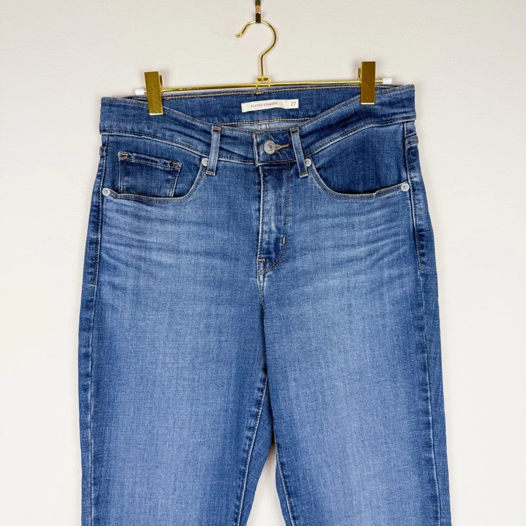 Levi’s Classic Straight Medium Wash Jeans Size 27‎ - Image 3