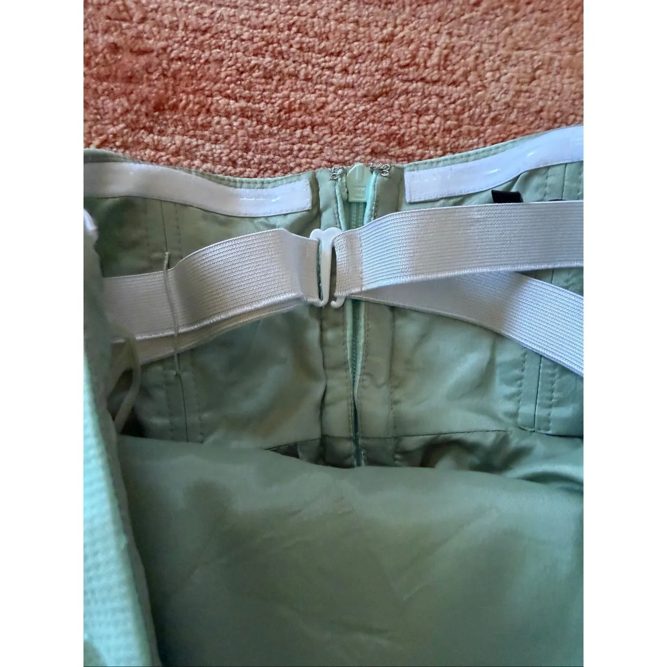 Tibi Simona Mint Green Strapless Structured Dress Size 4 - Image 10