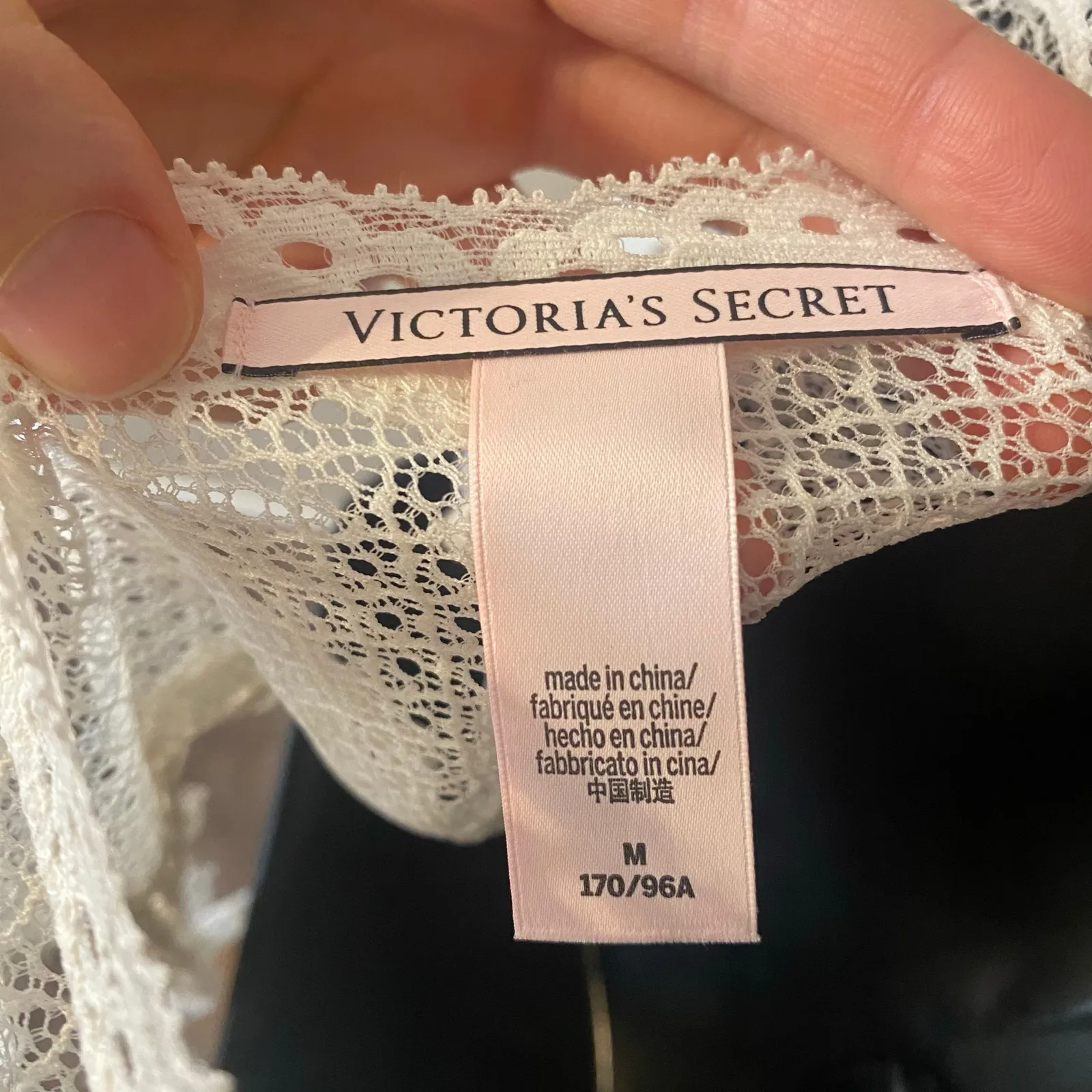 Victoria's Secret Dream Angels Lace High Neck Teddy Bodysuit Size Medium Bridal - Image 4