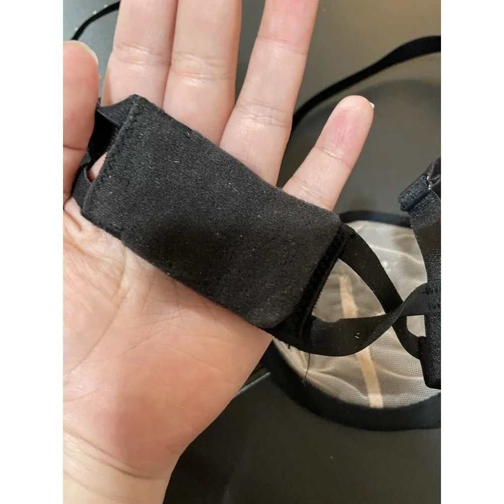 Victoria's Secret Very Sexy Rhinestone Bling Star Sheer Mesh Balconette Bra 32C - Image 7