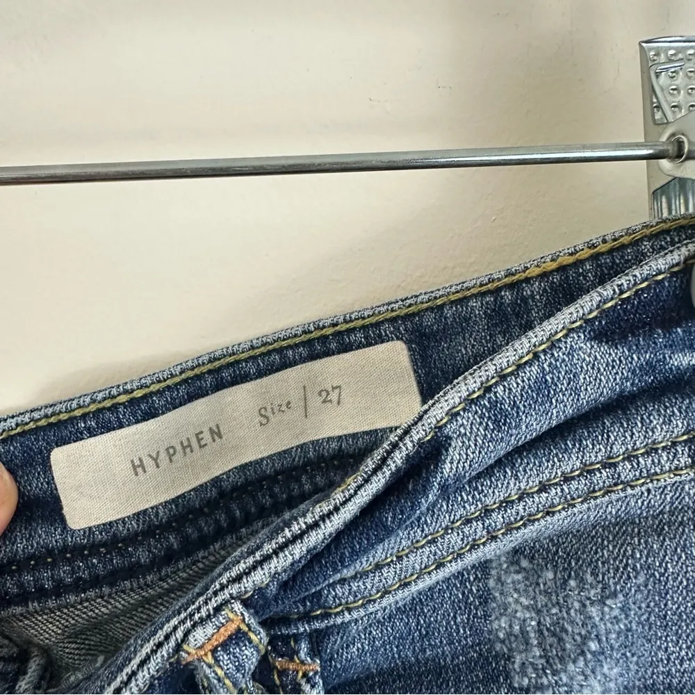 Pilcro for Anthropologie | Blue Denim Cut Off Jean Shorts Size 27 Women's - Image 5