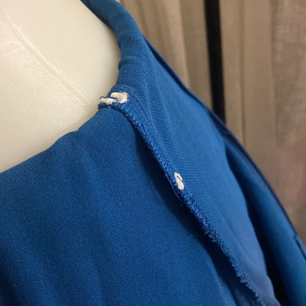 Stella McCartneyRotal Blue V-Neck Wide Leg Jumpsuit - Image 14