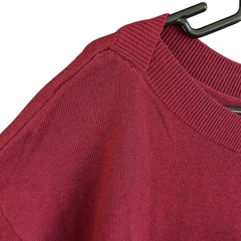 NWT White House Black Market Cashmere Blend Tunic Sweater Dark Rouge Size Large - Image 7