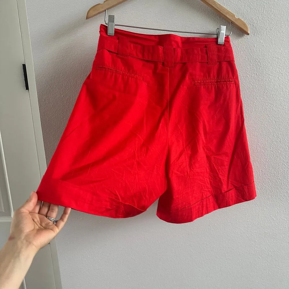 The Great. The Pleated Trouser Short. Size 1 New Red - Image 5
