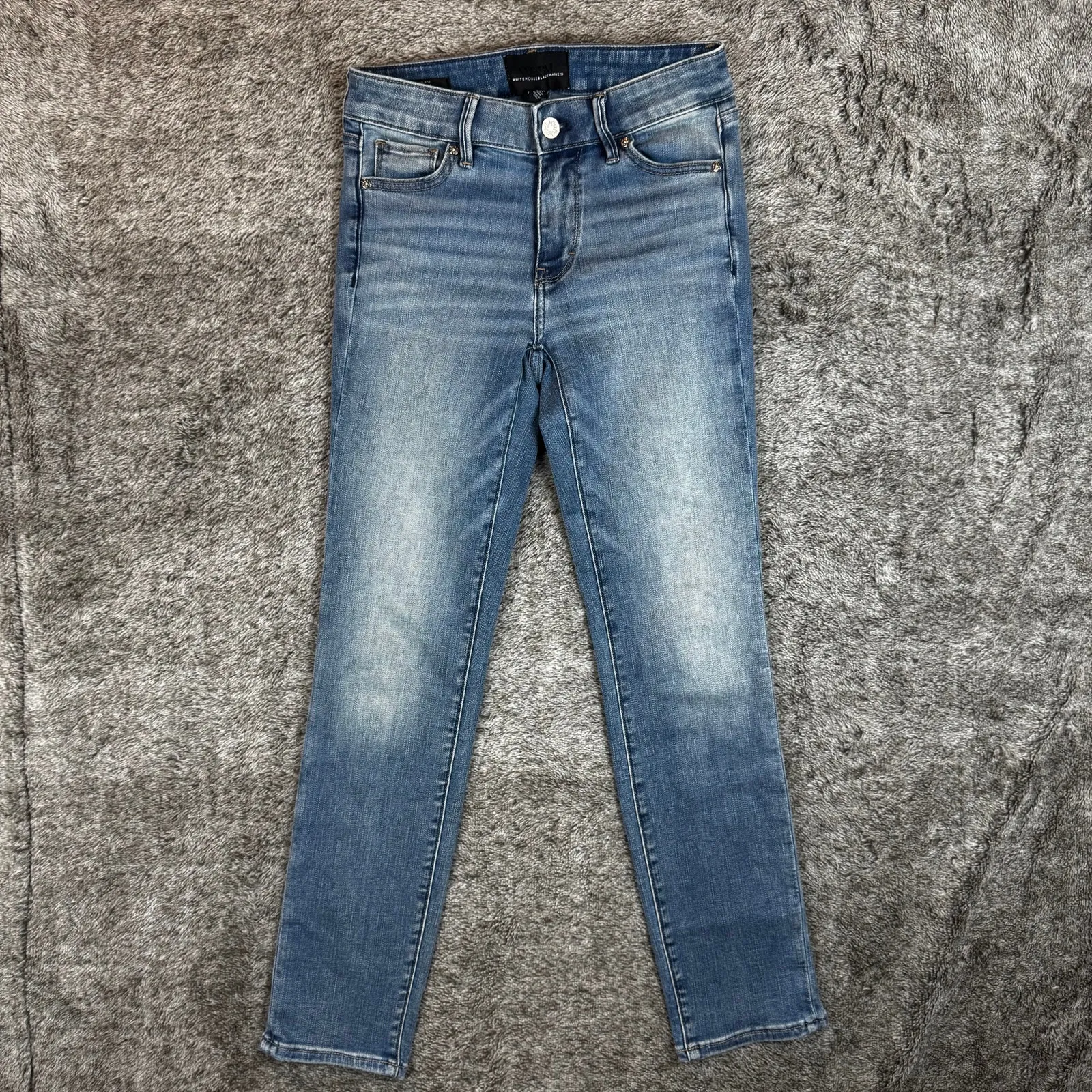 WHBM Denim Jeans Mid-Rise Slim Everyday Soft Women's 00S - Image 2